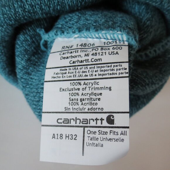 Carhartt Hat Beanie Handmade in USA Pom